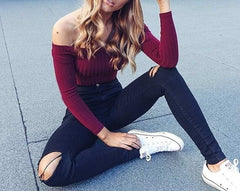 Autumn Off Slim Shirt