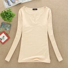 Sexy Slim V-Neck  Blouse