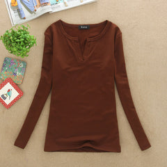 Sexy Slim V-Neck  Blouse