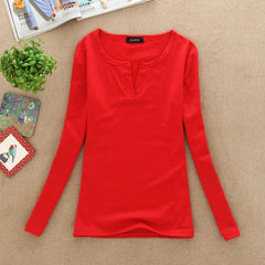 Sexy Slim V-Neck  Blouse