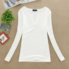 Sexy Slim V-Neck  Blouse