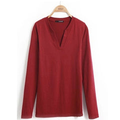 Sexy Slim V-Neck  Blouse