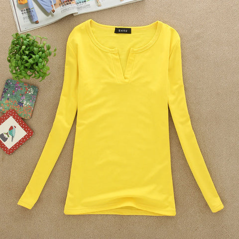 Sexy Slim V-Neck  Blouse
