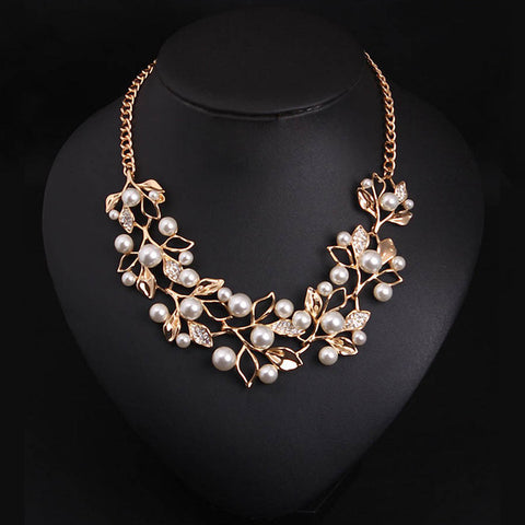 Simulated Pearl Necklace