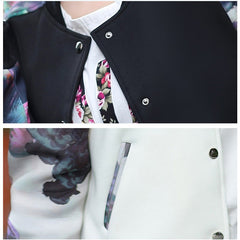 Flower Print Casual Jacket