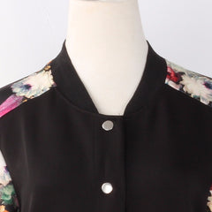 Flower Print Casual Jacket