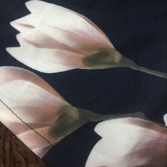 Zipped Flower Printed Short