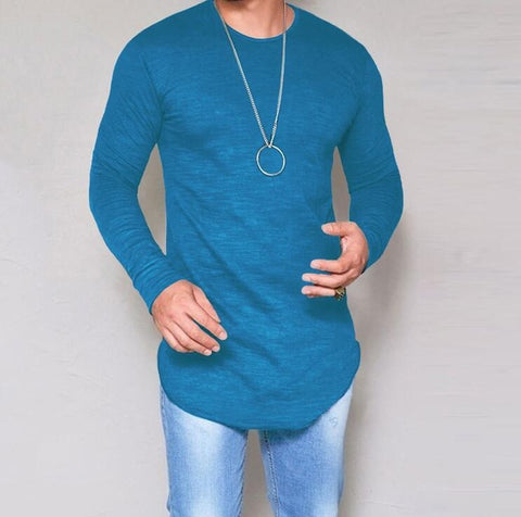Elastic Soft Solid Long Sleeve
