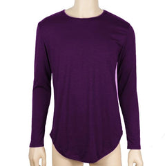 Elastic Soft Solid Long Sleeve