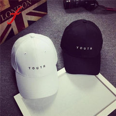 Cotton Letter Print Cap