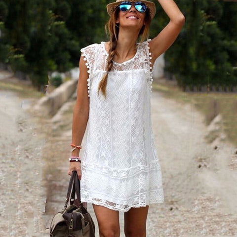 Women Tassel Short Dress