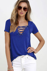 Lace Up T Shirt