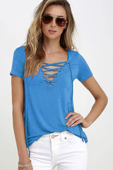 Lace Up T Shirt