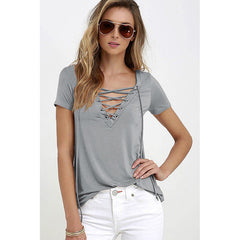 Lace Up T Shirt