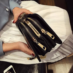 Chain Strap Flap Handbag