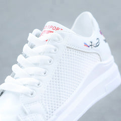 Hollow Lace-Up Women Sneakers