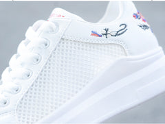 Hollow Lace-Up Women Sneakers