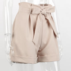 High Waist Slashes Shorts