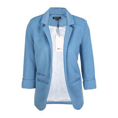 Open Front Notched Blazer