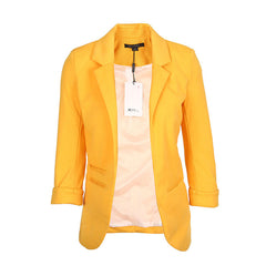 Open Front Notched Blazer
