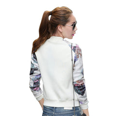 Flower Print Casual Jacket